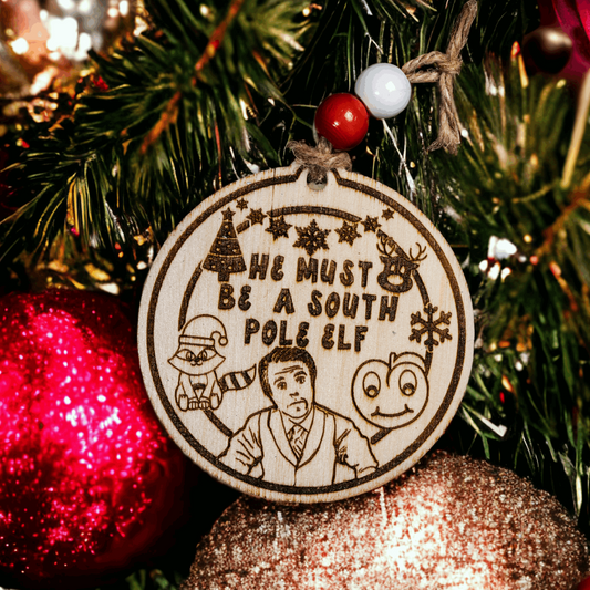 South Pole Elf Holiday Ornament