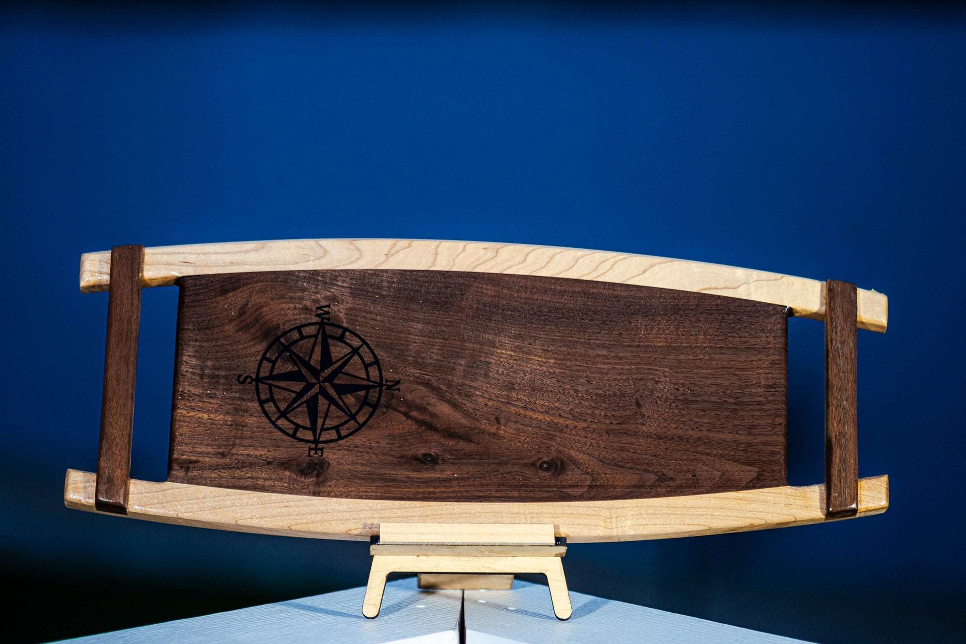 Compass Rose Epoxy Inlay Serving/Cutting Board