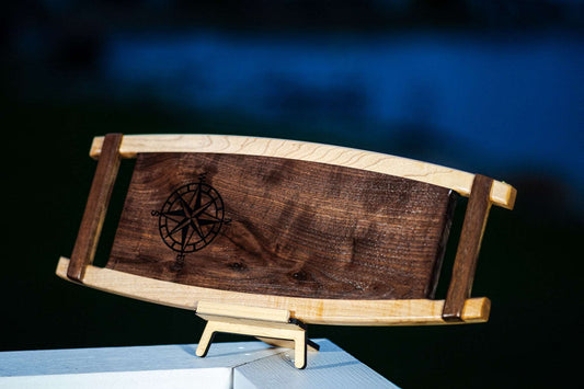 Compass Rose Epoxy Inlay Serving/Cutting Board