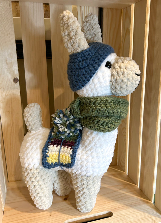 Llama with Blue Hat